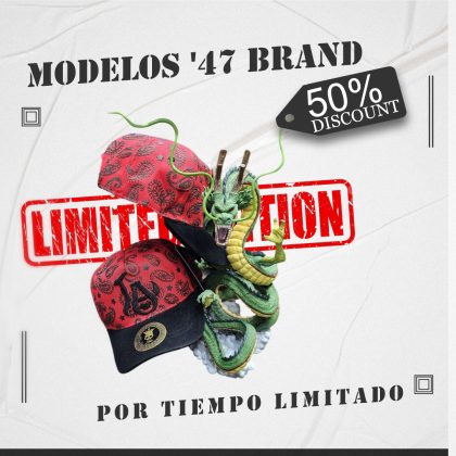 Gorra ’47 Brand Snapback LA Negro Roja